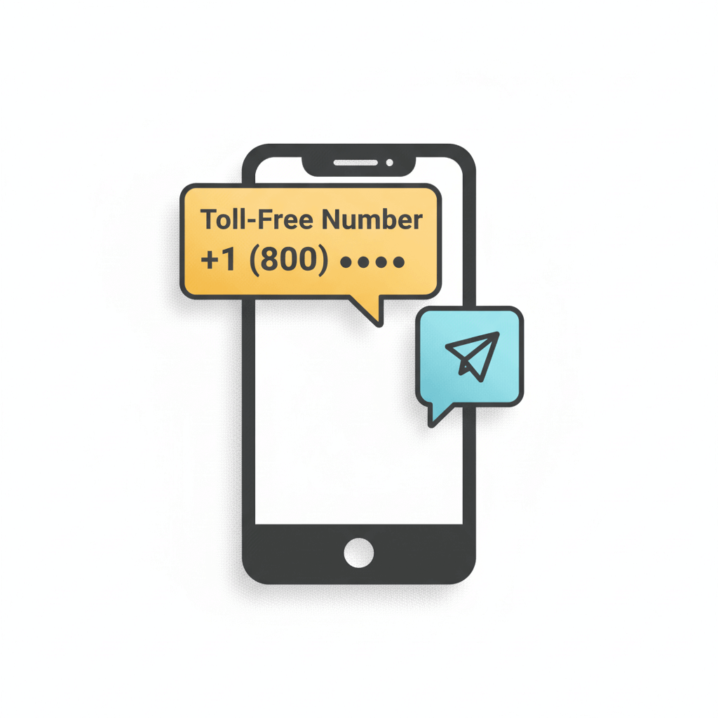 Dedicated Toll-Free SMS number used to send OTP and notification messages.